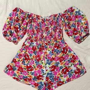 Roxy Multicolor Floral Romper